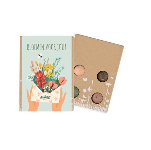 Blossombs - Giftbox "Bloemen voor jou" (4st)