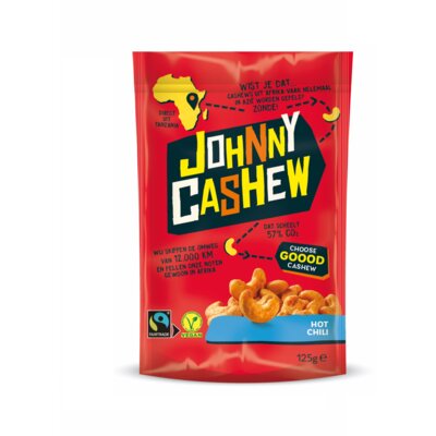 Johnny Cashew - Cashewnoten Hot Chili (125gr)